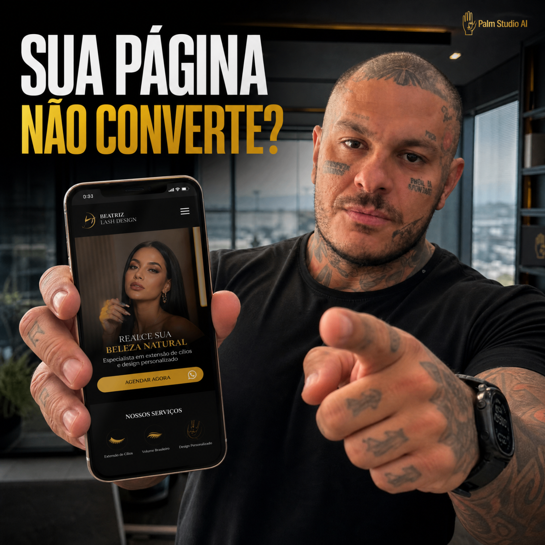 Monitor quebrado representando o fracasso de sites legados
